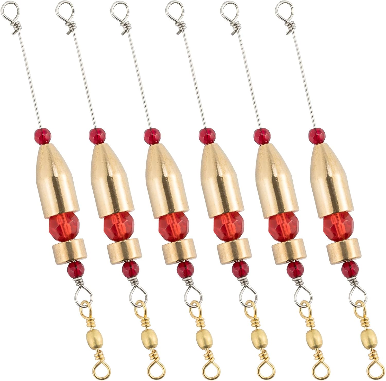1200pcs Fishing Rubber Bobber Stoppers 6 in 1 Float Sinker Stops Black Oval Cylinder for Line Shape M 4-8LB Line