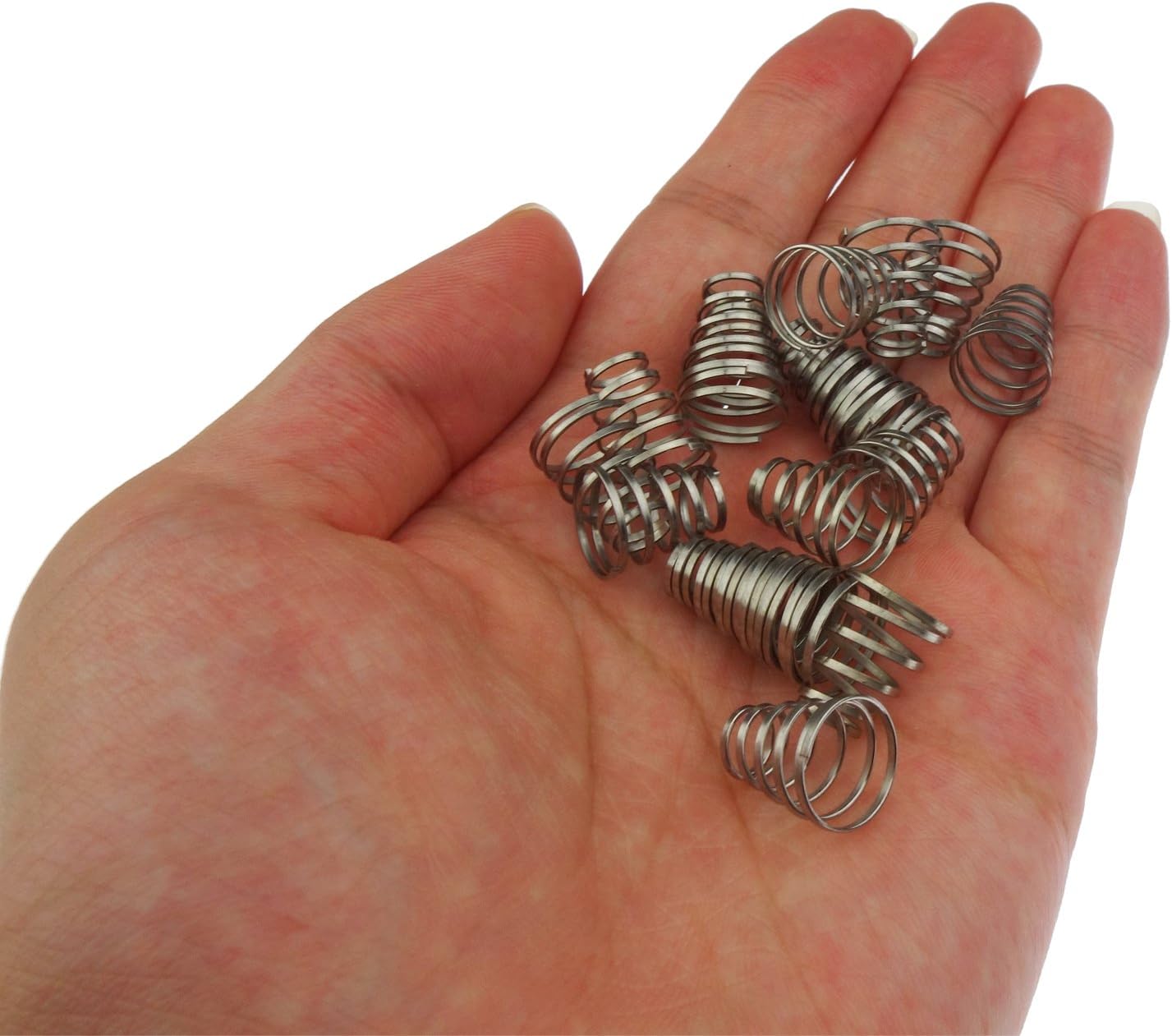 30 Pack 304 Stainless Steel Universal Quick Release Bike Wheel Skewer Springs with Storage Box