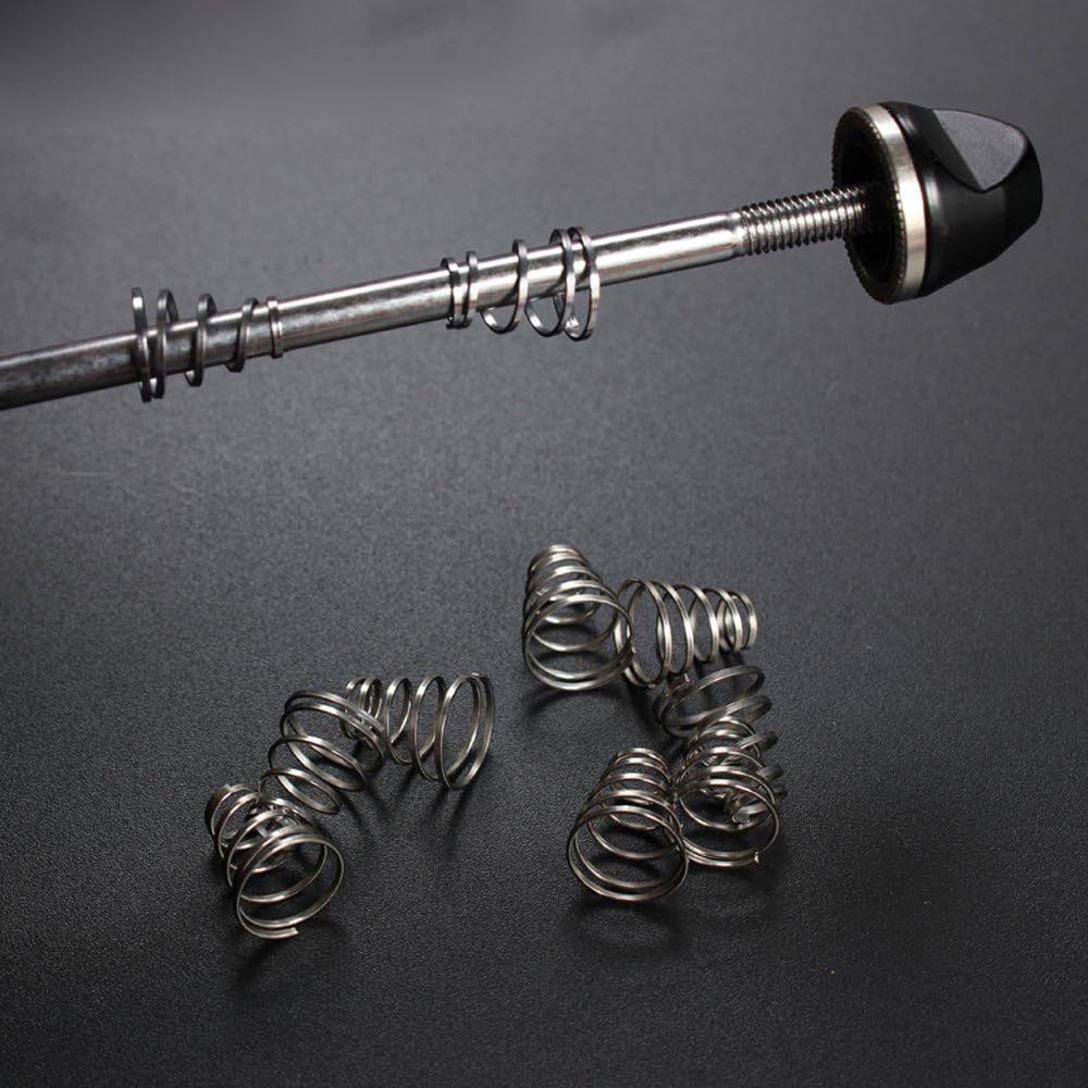 30 Pack 304 Stainless Steel Universal Quick Release Bike Wheel Skewer Springs with Storage Box