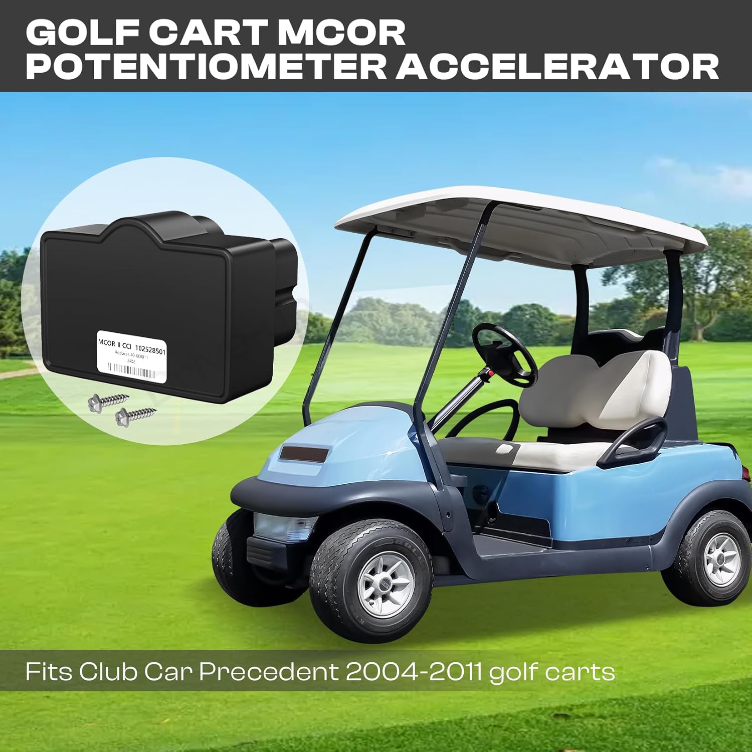 MCOR Motor Controller for 2004-2011 Golf Cart, Club Car Precedent Potentiometer Accelerator, Replace 103327901 -