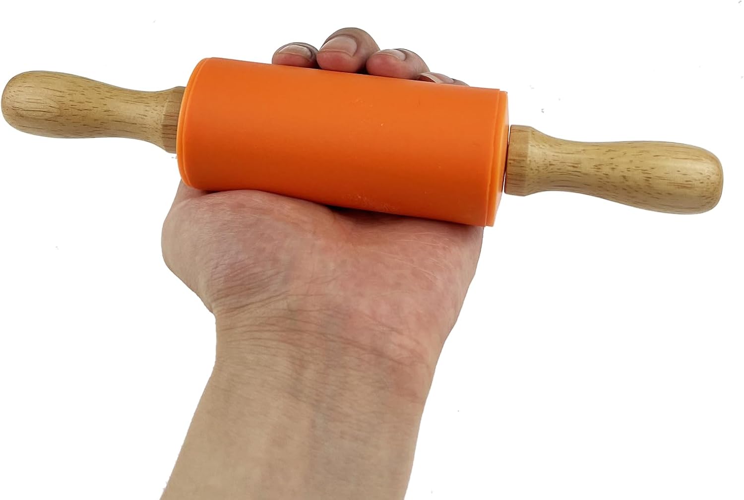 6 Pack Mini Small Rolling Pin for Kids, Kids Wooden Handle 9 Inch 9 Inch