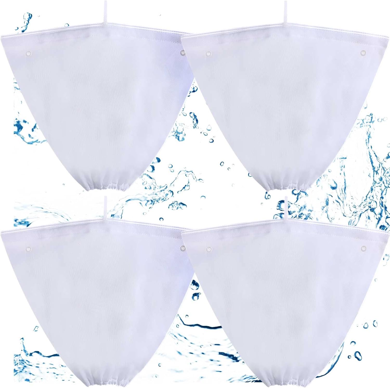4 Pcs Pool Cleaner Fine Filter Bag Spa Part Replacement Compatible with Aquabot Products 8114 Wheeled Cleaners S2-40 S2-50 Pura 4X 5X S2-4x S2-4xi S2-5x -