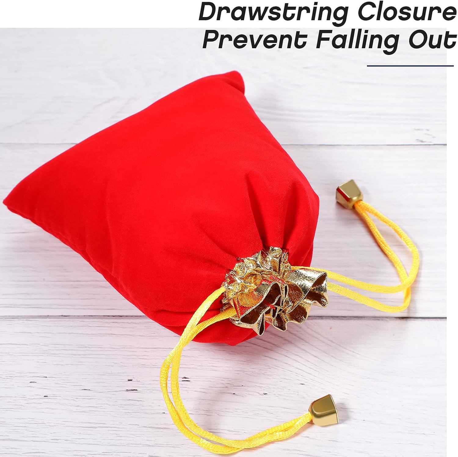50 Pieces Velvet Bags Soft Jewelry Pouch with Drawstrings Velour Packaging Drawstring Present Bag for Candy Wedding Party Birthday Christmas Thanksgiving, 4.7 x 6.3 Inch Red Red 4.7x6.3 Pack of 50