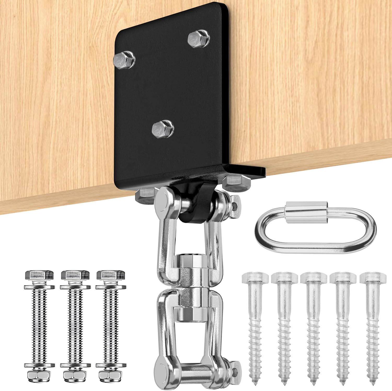 Heavy Bag Hanger for Beam Mount 360° Rotation Boxing Ceiling I-Beam Punching Hooks Fit Hanging Bags and Swings 700 LB Capacity -