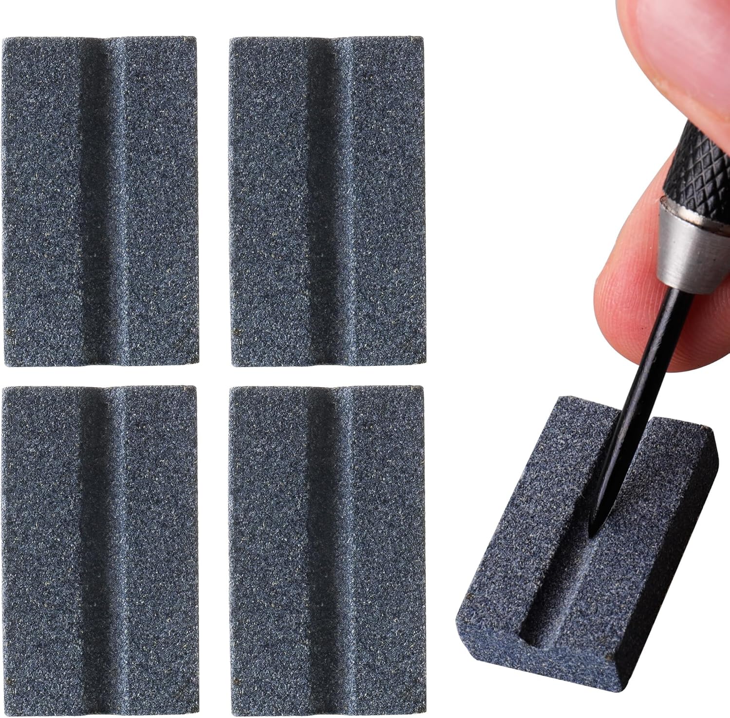 Darts V-Sharp Sharpening Stone,Dart Sharpener,Easy polishing and deburring, Long-Lasting Sharpness,Dart Accessories 4 Pack -