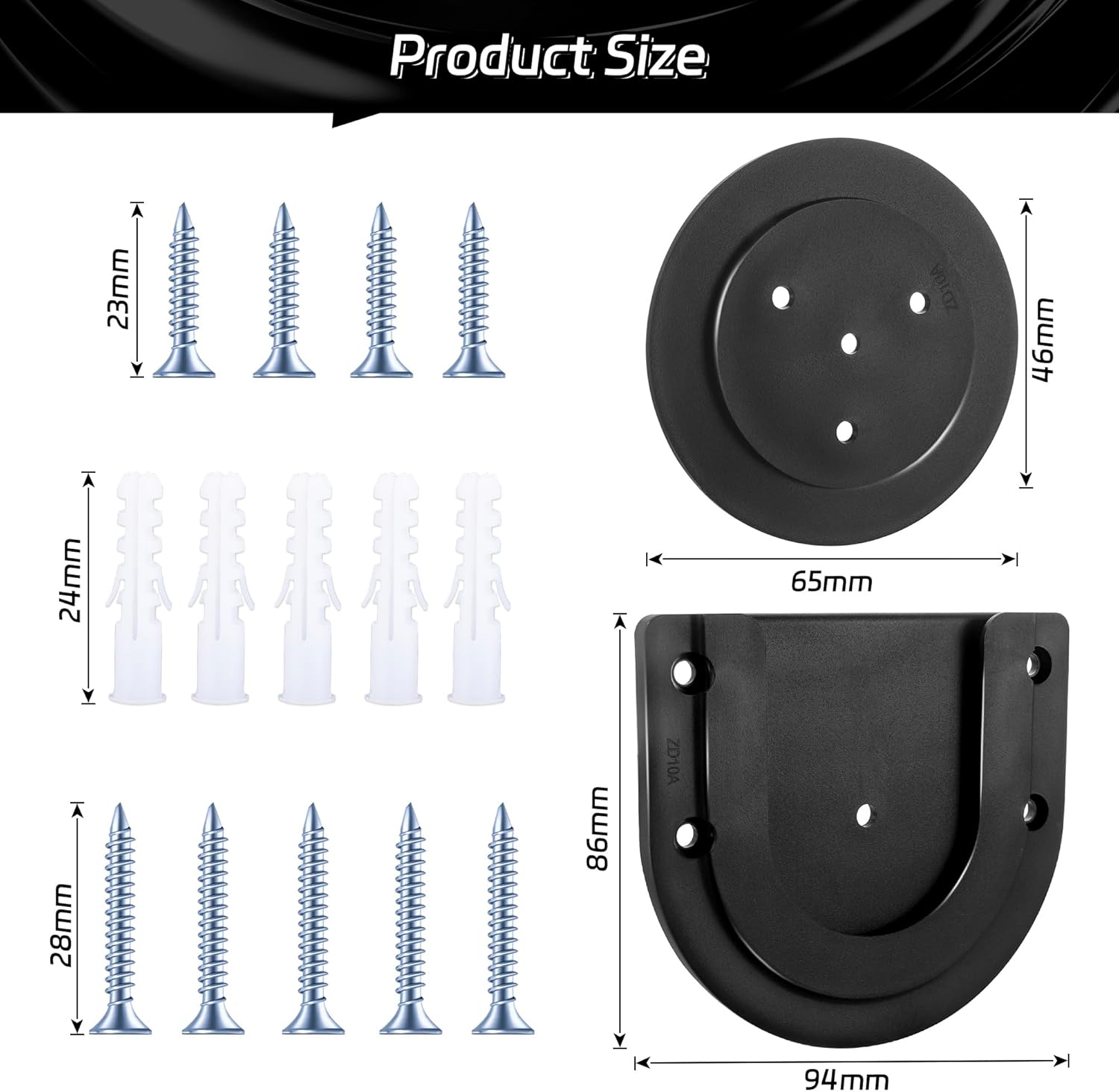 Dartboard Mounting Bracket,Dartboard Bracket Hanging Dartboards Professional,Black Black O Shaped