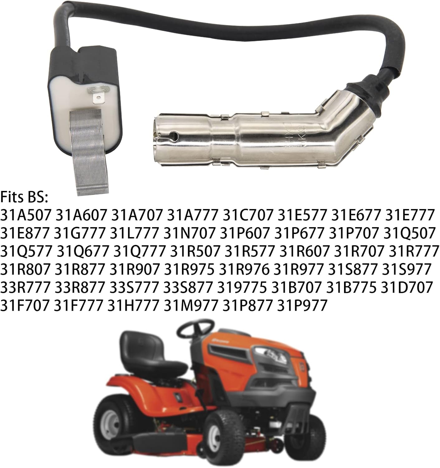 595304 Ignition Coil Magneto Armature,for BS 799650 592841 795315,for 17HP 17.5HP 19.5HP 20HP Intek OHV Lawn Mower Engines Armature -