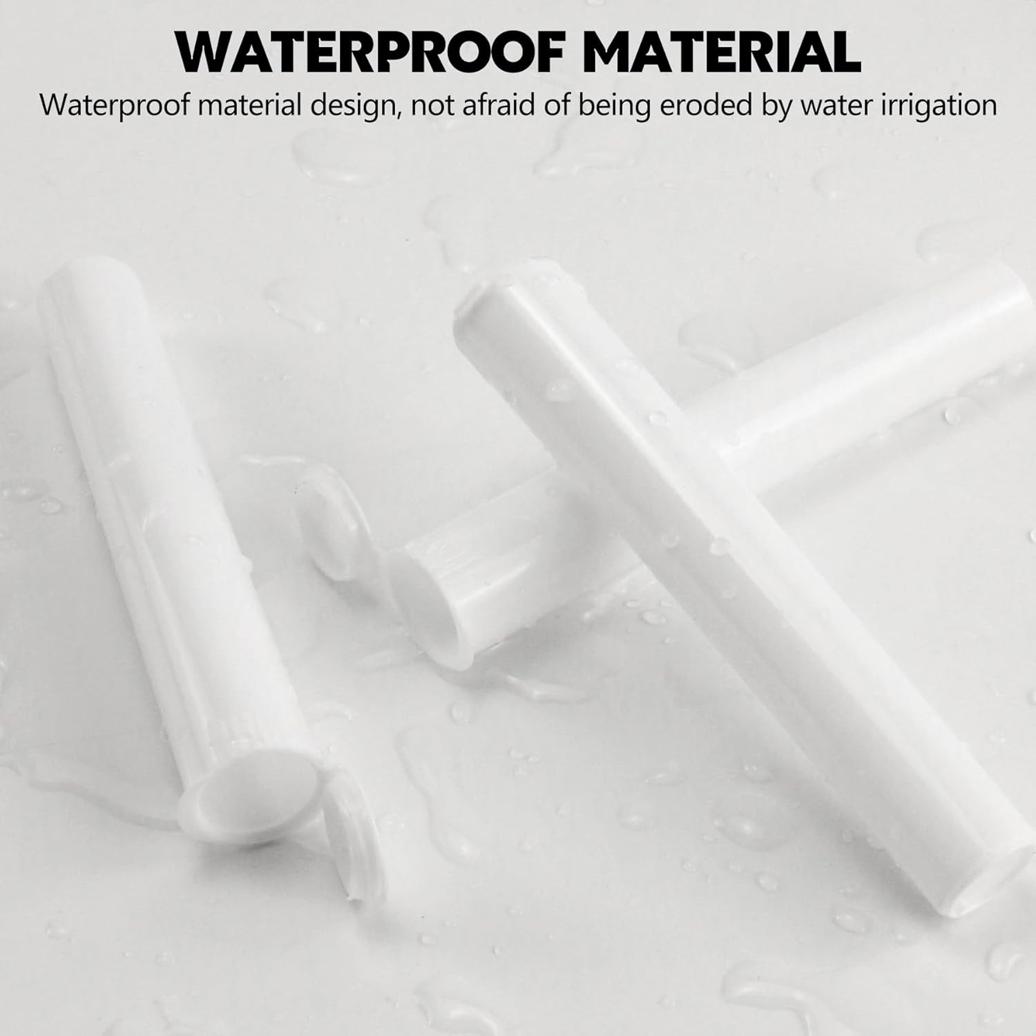 116mm 6pcs Waterproof Cigarette Storage Tubes Squeeze Bottles with Caps Airtight Sealing Plastic Container Protect Pre-Roll Cigarettes Cigarillos White