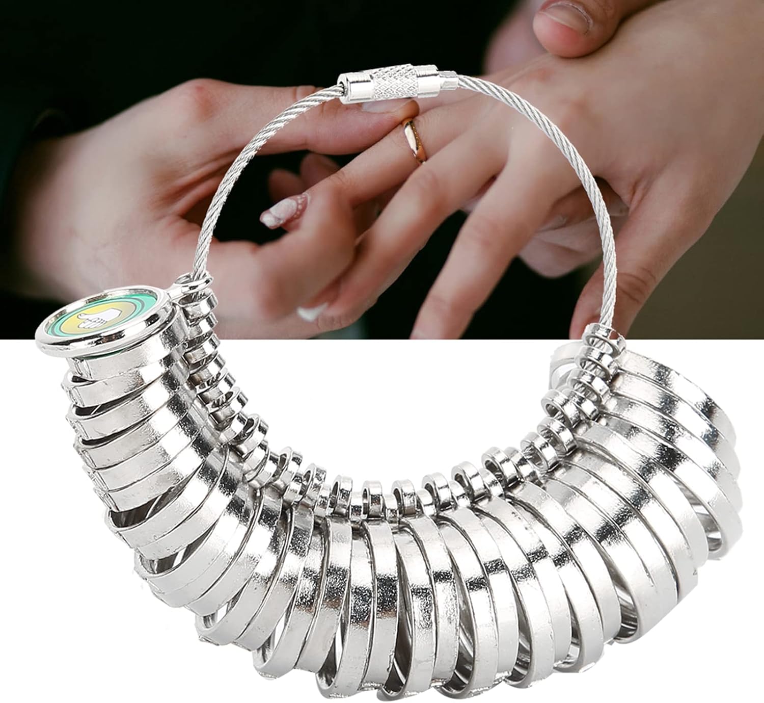Ring Sizer Measurement Tool, 0-13 Sizing Finger Rings Gauge Measuring Tool Women Men Wedding Jewelry