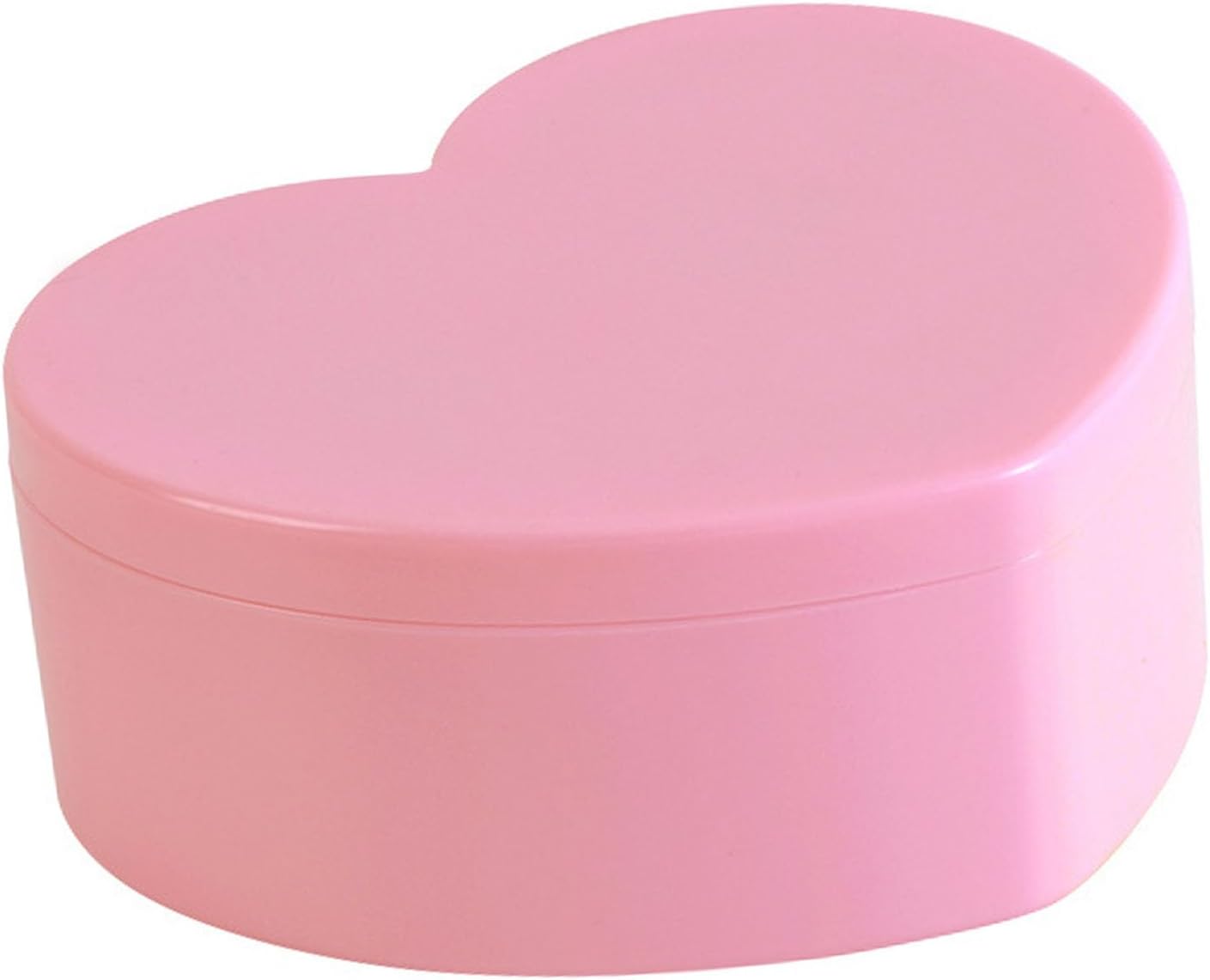 Girls Jewelry Box, 2 Layer Holder Organizer Heart Shape Portable Case with Mirror Travel for Earrings Rings Necklaces