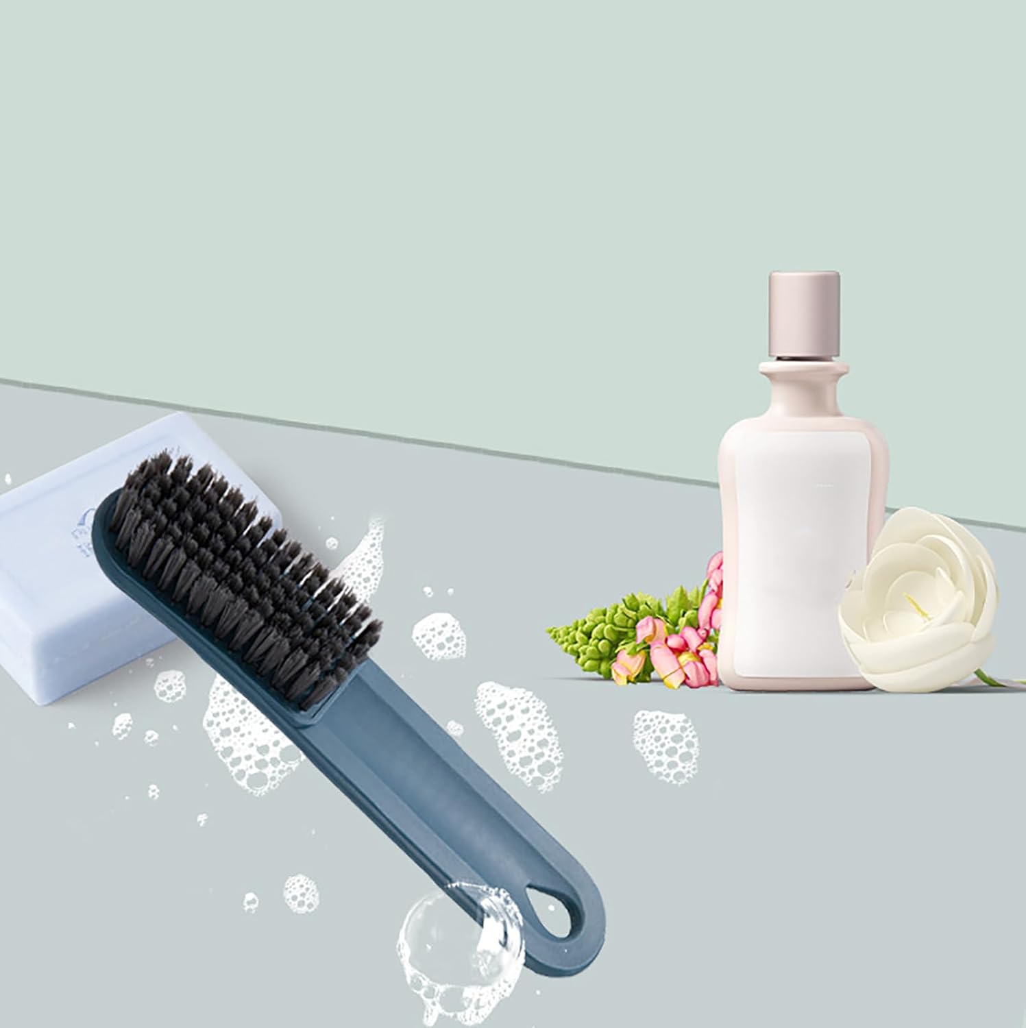 Shoes Scrubbing Brushes, Shoe Cleaning Brush Long Handle Clothes Scrub Laundry Household Tool Soft Bristle Multi Functional