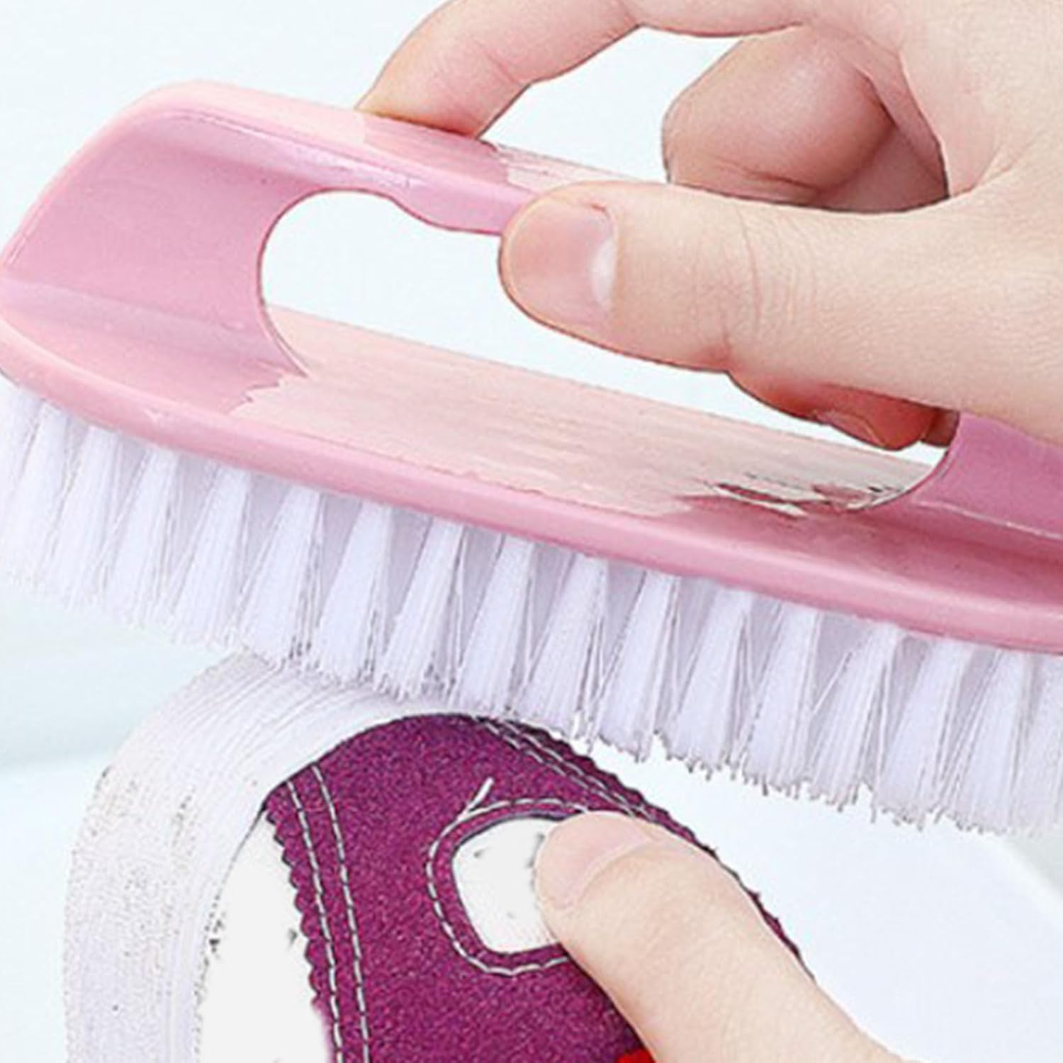 Scrub Brush, 2 Pack Soft Bristle Brush Laundry Shoes Scrubbing Household Cleaning Brushes Small for Bathroom