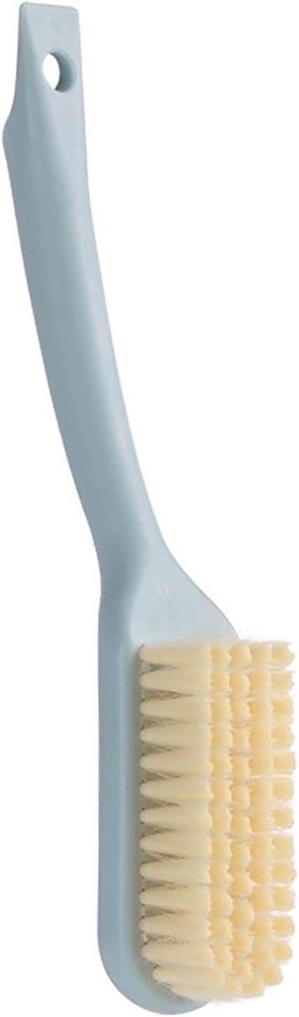 2Pcs Crevice Cleaning Brush, Bathroom Gaps Brush Multifunctional Long Handle Shoe All Purpose Scrubber with Ergonomic Handle Blue