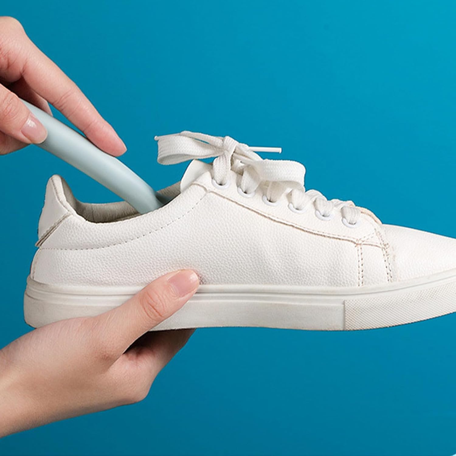 2Pcs Crevice Cleaning Brush, Bathroom Gaps Brush Multifunctional Long Handle Shoe All Purpose Scrubber with Ergonomic Handle Blue
