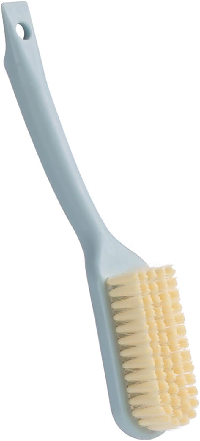 2Pcs Crevice Cleaning Brush, Bathroom Gaps Brush Multifunctional Long Handle Shoe All Purpose Scrubber with Ergonomic Handle Blue