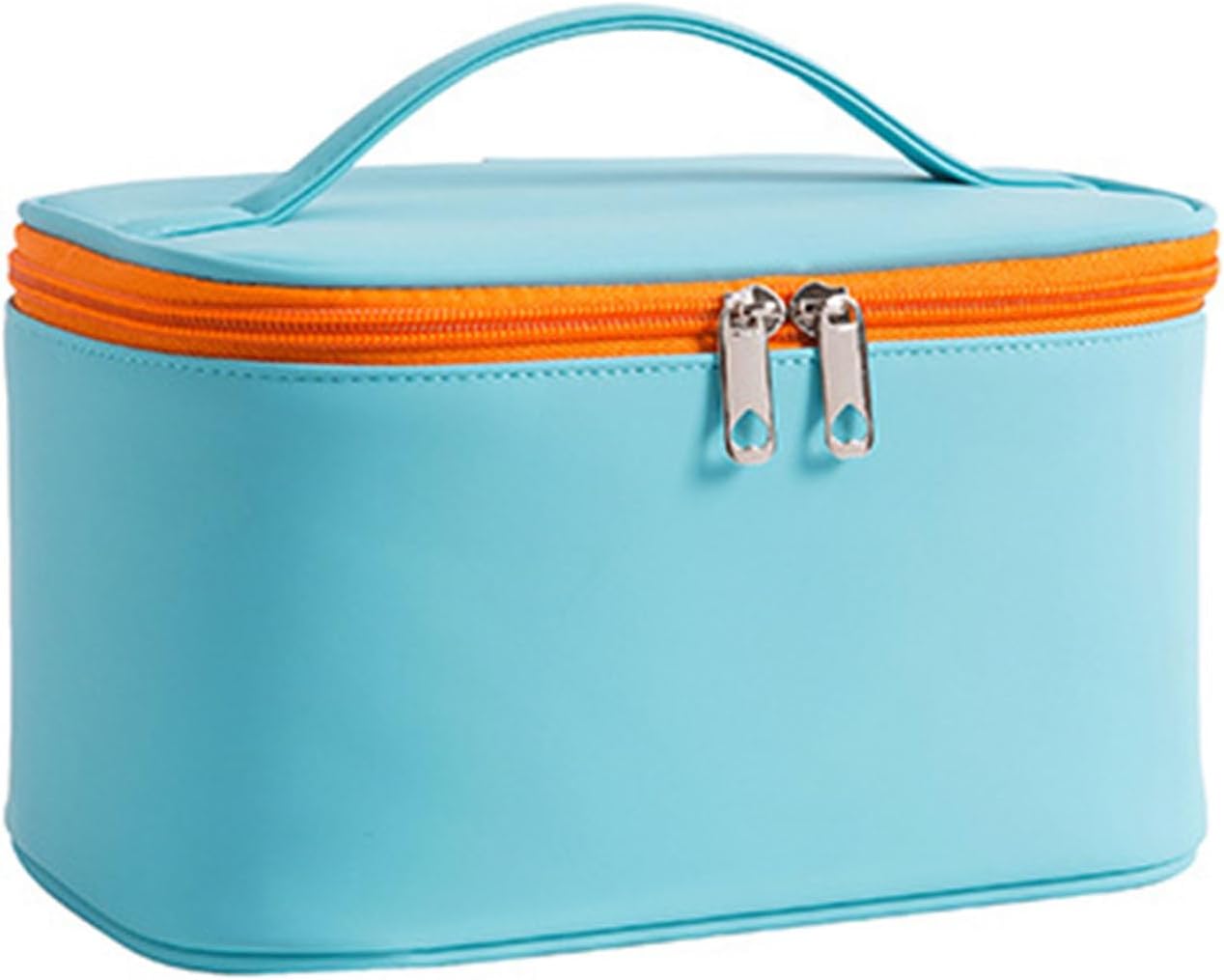 Large Capacity Travel Cosmetic Bag, Makeup Bag PU Leather Organizer Waterproof Pouch Portable for Women