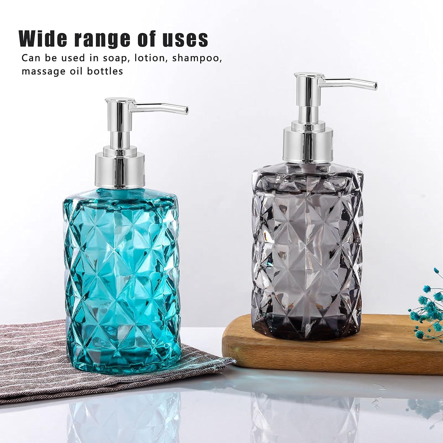 Hand Soap Pump, Pump Replacement Bottle Nozzle for Lotion Massage Oil Bottle Silver