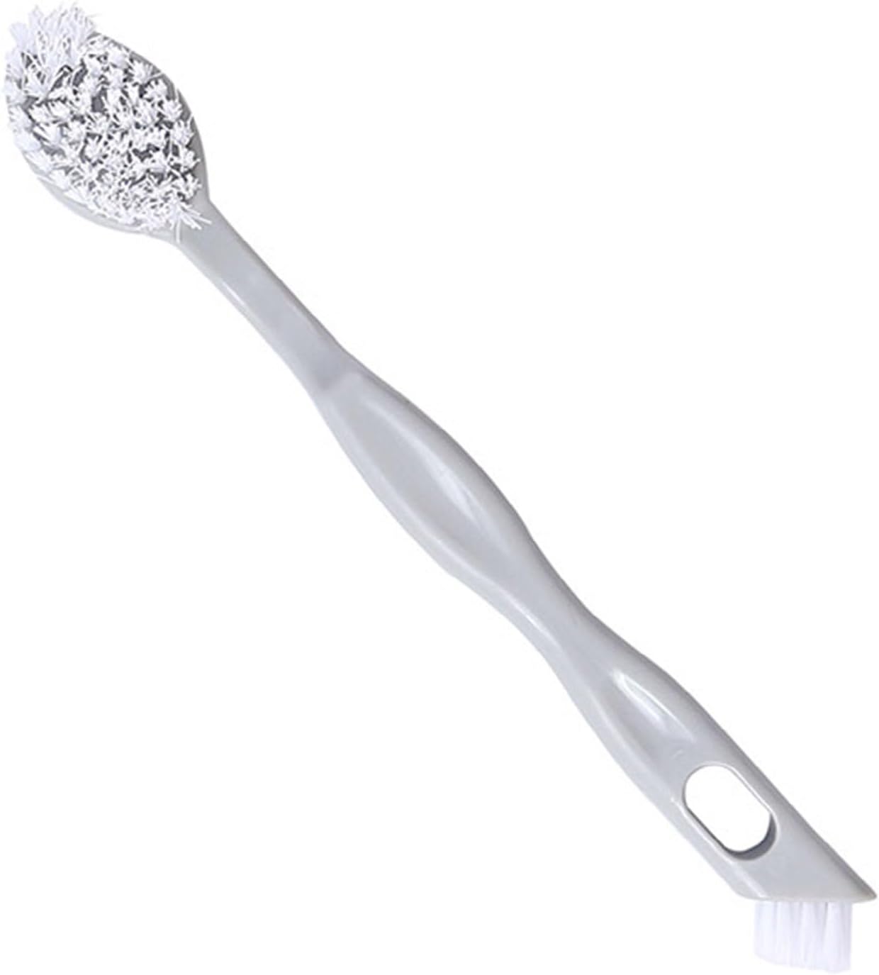 Sneaker Cleaner Brush, Multi Functional Shoe Brush Double Sided Washing Plastic Scrub for Stains grey