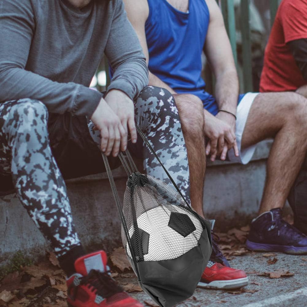 Heavy Duty Mesh Drawstring Bag for Soccer Ball, Oxford Cloth Sports Ball Storage Backpack Multifunction Gym Equipment Bags Volleyball Football