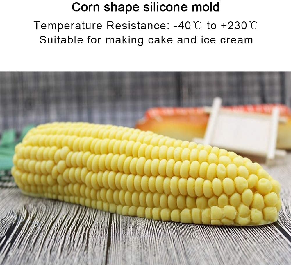 3D Corn Silicone Mold, Baking Molds Dessert Mould Shaped Candle for Mousse Cake, Pastry, Chocolate, Soap