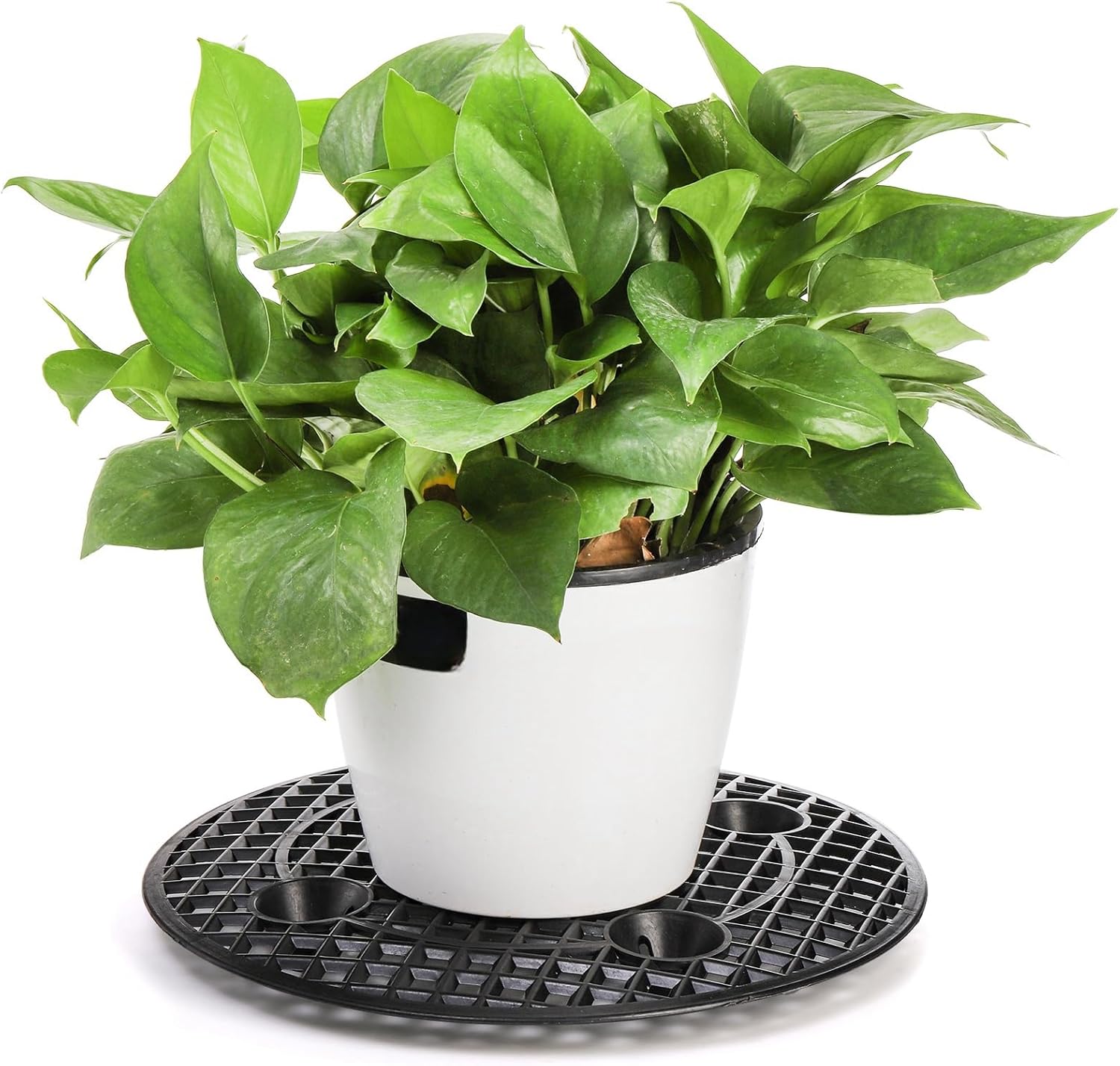 15 PCS Plant Level Pot Elevator, 12 inch Plastic Potted Stands, Large Patio Planter Riser Holder, Deck Floor Protector to Prevent Rot Damage, Trivet for Indoor Outdoor Garden