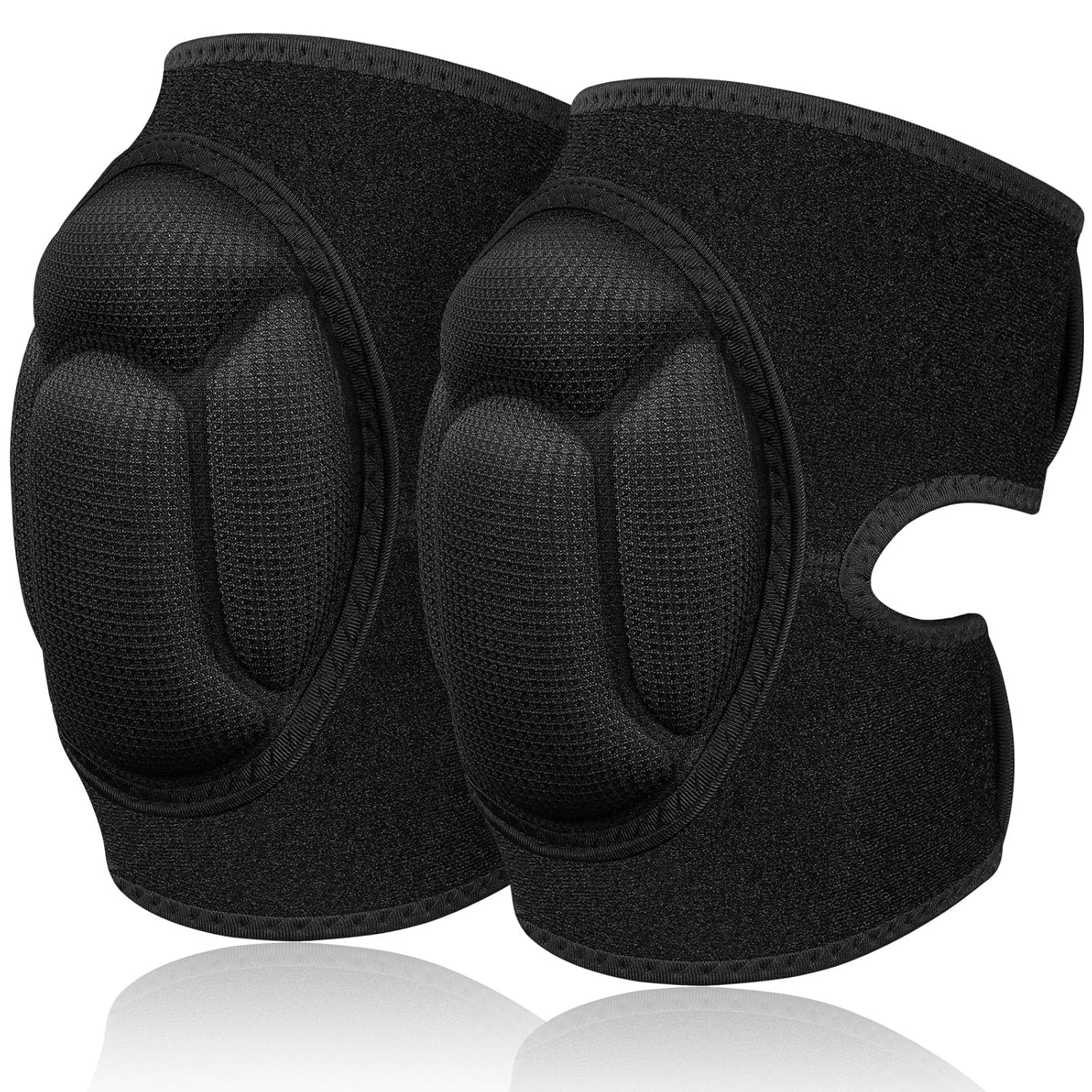 1 pair of knee pads, 20 mm thick knee pads for gardening, non-slip and anti-impact knee pads for household cleaning, construction, floors, garden large size