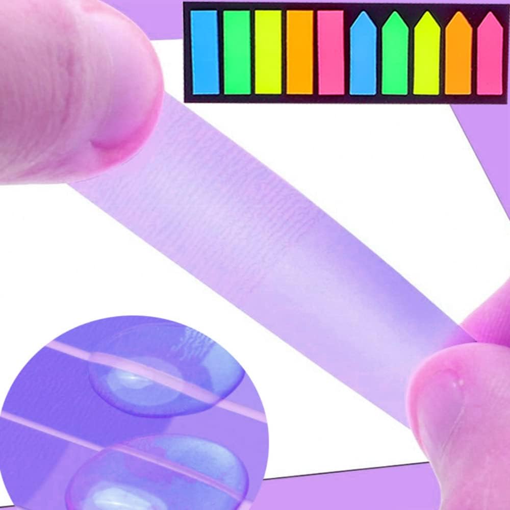 Sticky note labels, 200 sticky note labels, sticky note bookmarks in 2 shapes, mini file labels for marking pages and jotting down inspiration
