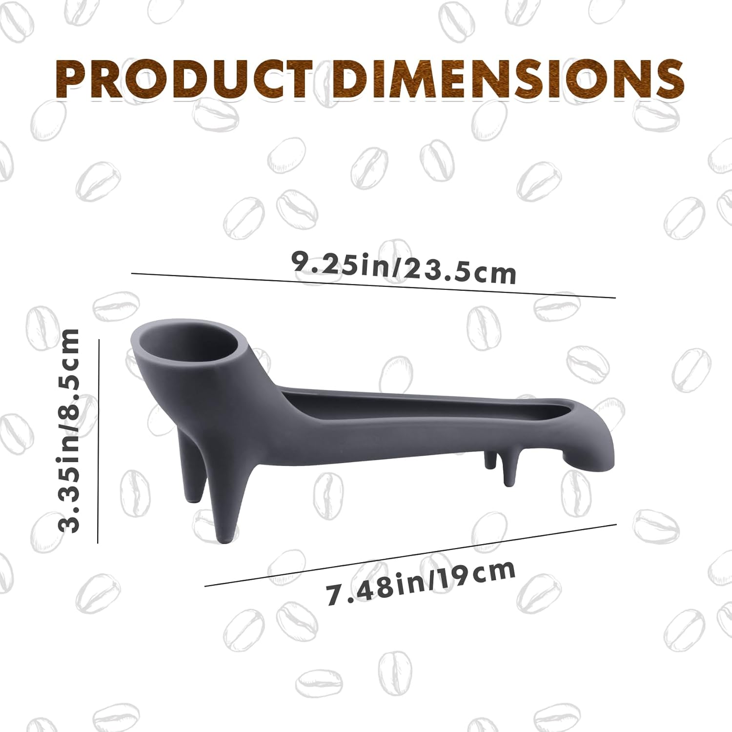 Espresso machine accessory - Water reservoir funnel - Water reservoir Quick access Espresso Long Funnel - Silicone Food safe - For coffee machines with rear water reservoir Grey - 3 pieces