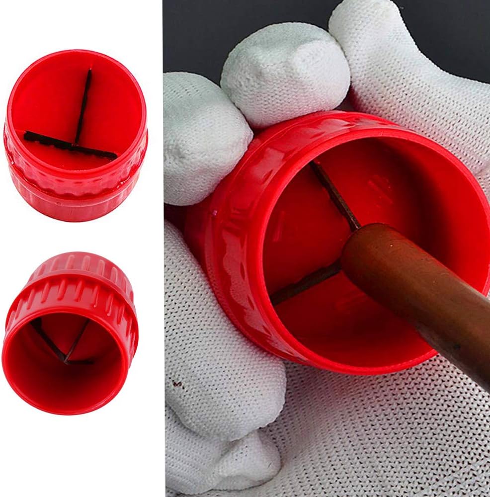 Pijpontbraamgereedschap - Her Kindness Copper Pijpontbraamgereedschap - Ontbraamgereedschap Universal Pipe Reamer 3 mm-38 mm 0-12 inch-1-5 inch Internal and External Reamers Pipe Tool Acrylic Pipe Beveling Tool