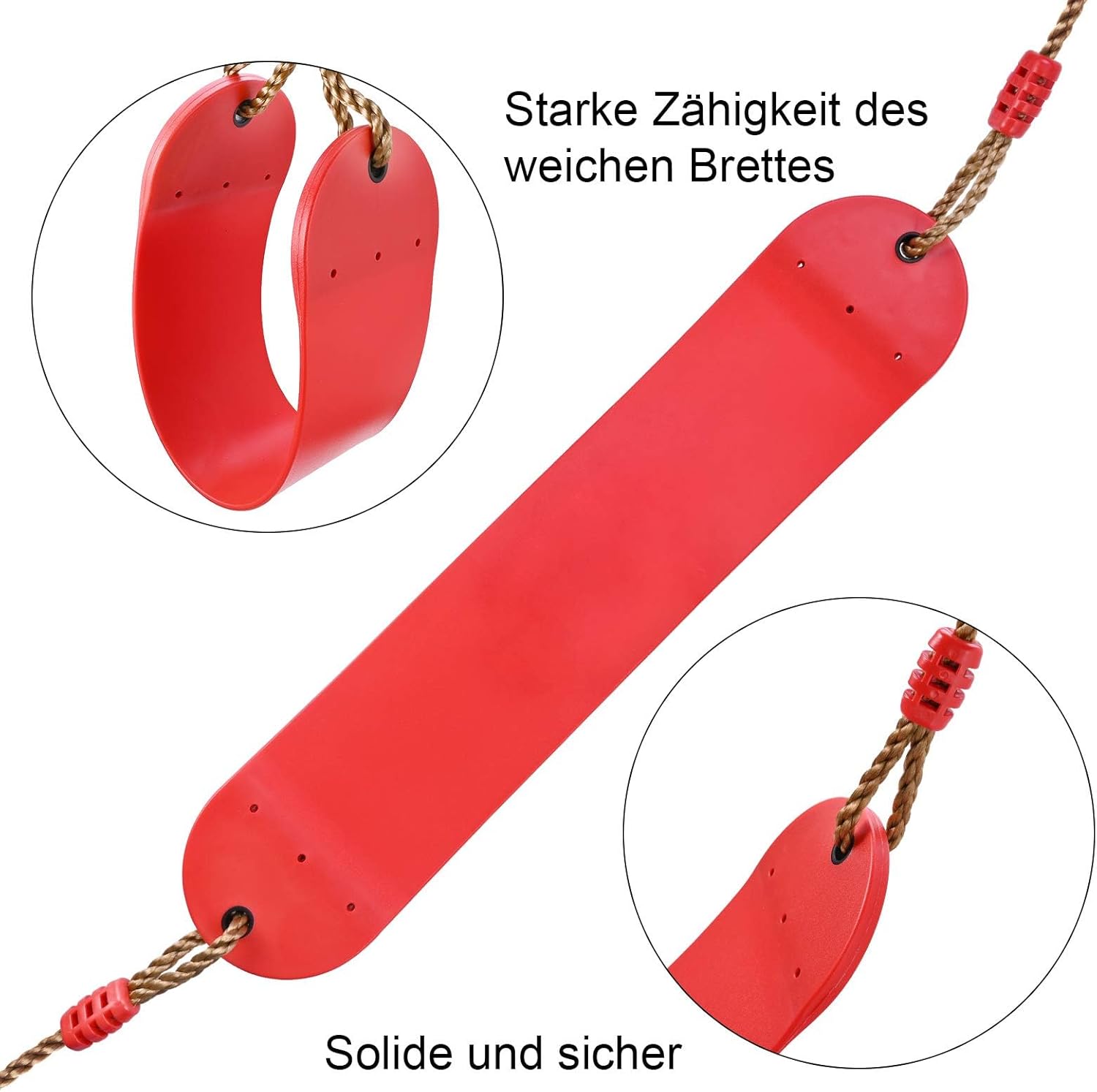 Soft swing - Kids - Soft outdoor swing - Obstacle course - Sling swing - EVA - Soft plank swing - Kids' entertainment and fitness