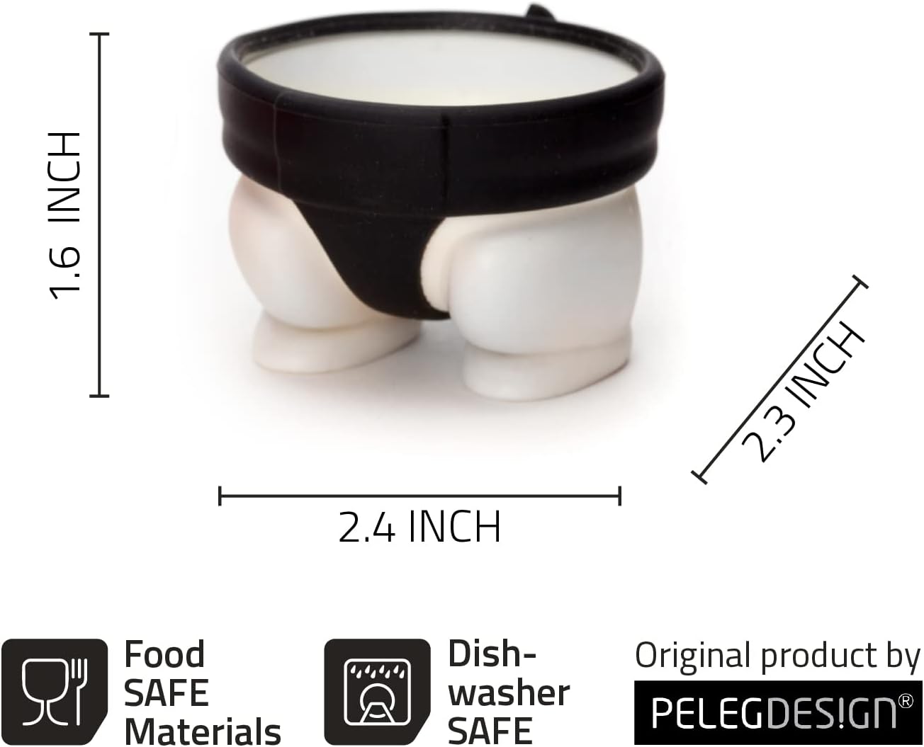 Egg Cup Holder – Egg Cup Holder 2-pack | Egg Cups for soft-boiled and hard-boiled eggs - Fun sumo design - Great kitchen gift and breakfast helper