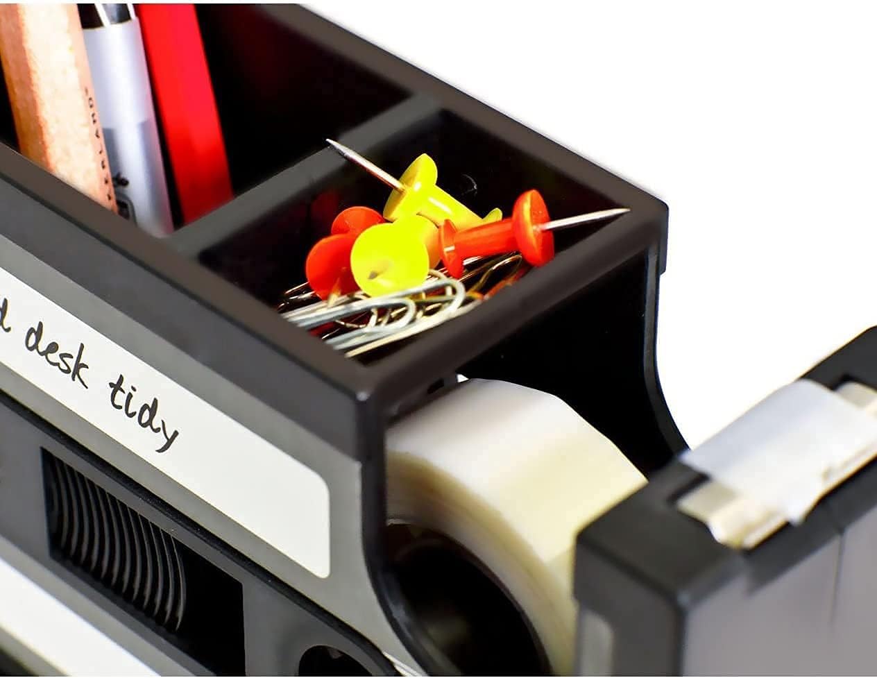 Retro Cassette Tape Pencil Holder - Multifunctional Pencil Holder - Creative Desk Organizer - Pencil Holder with Tape Holder