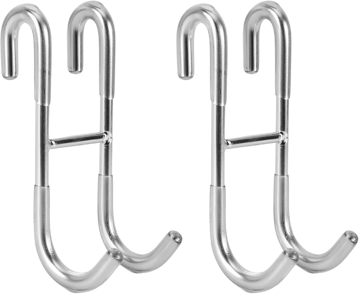 Shower Curtain Hooks 2-pack - Towel Hooks for Frameless Glass Shower Doors - Shower Squeegee Hooks