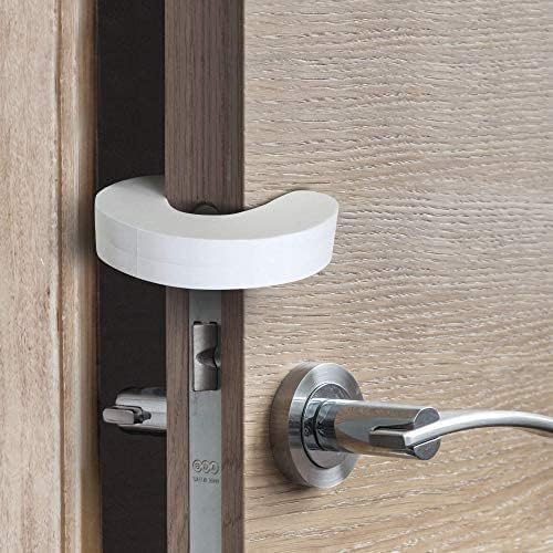 6-pack -1.5 cm Door wedge lock, child door safety lock, baby safe door stopper, protect children's fingers with soft foam protection, prevent finger pinching injuries, child or pet cannot be locked in the room