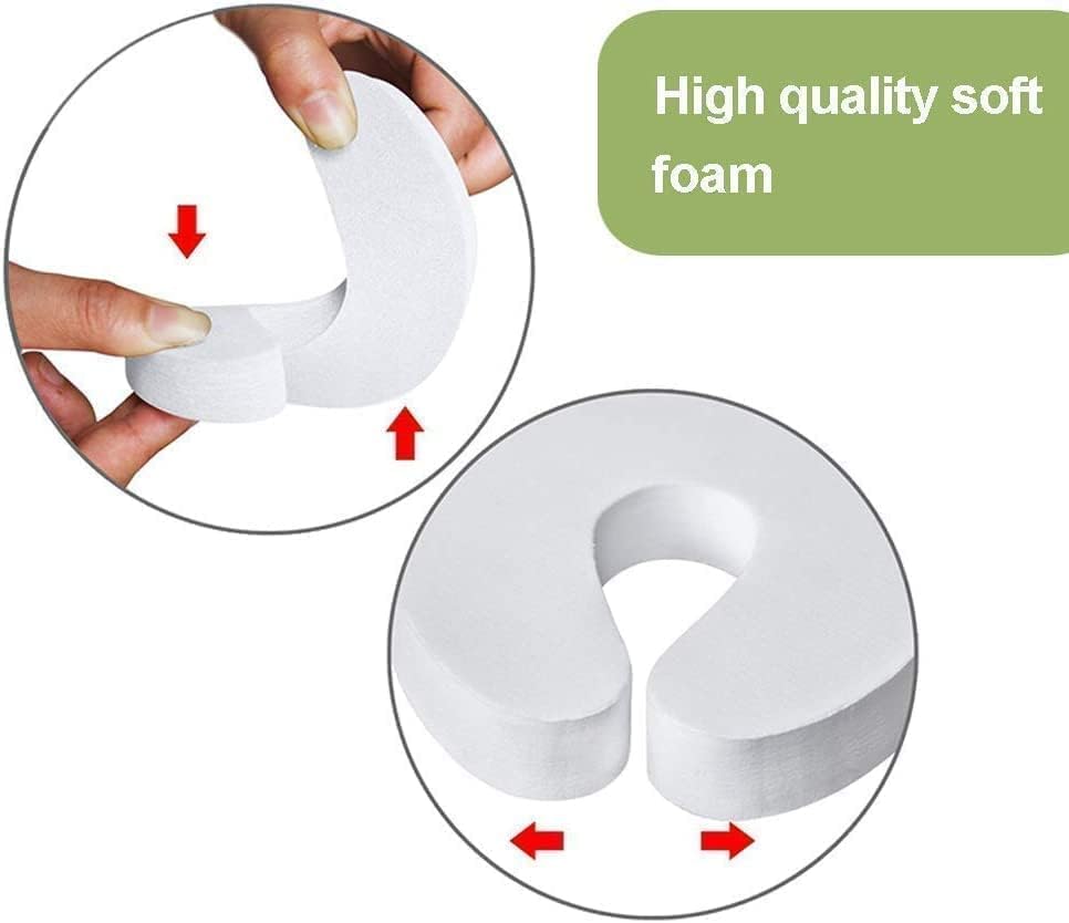 6-pack -1.5 cm Door wedge lock, child door safety lock, baby safe door stopper, protect children's fingers with soft foam protection, prevent finger pinching injuries, child or pet cannot be locked in the room
