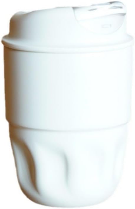 Insulated coffee mug - stainless steel travel cup - 12oz vacuum insulated mug - leak-proof with lid - suitable for hot and cold drinks - ideal for sport, office and outdoor activities white