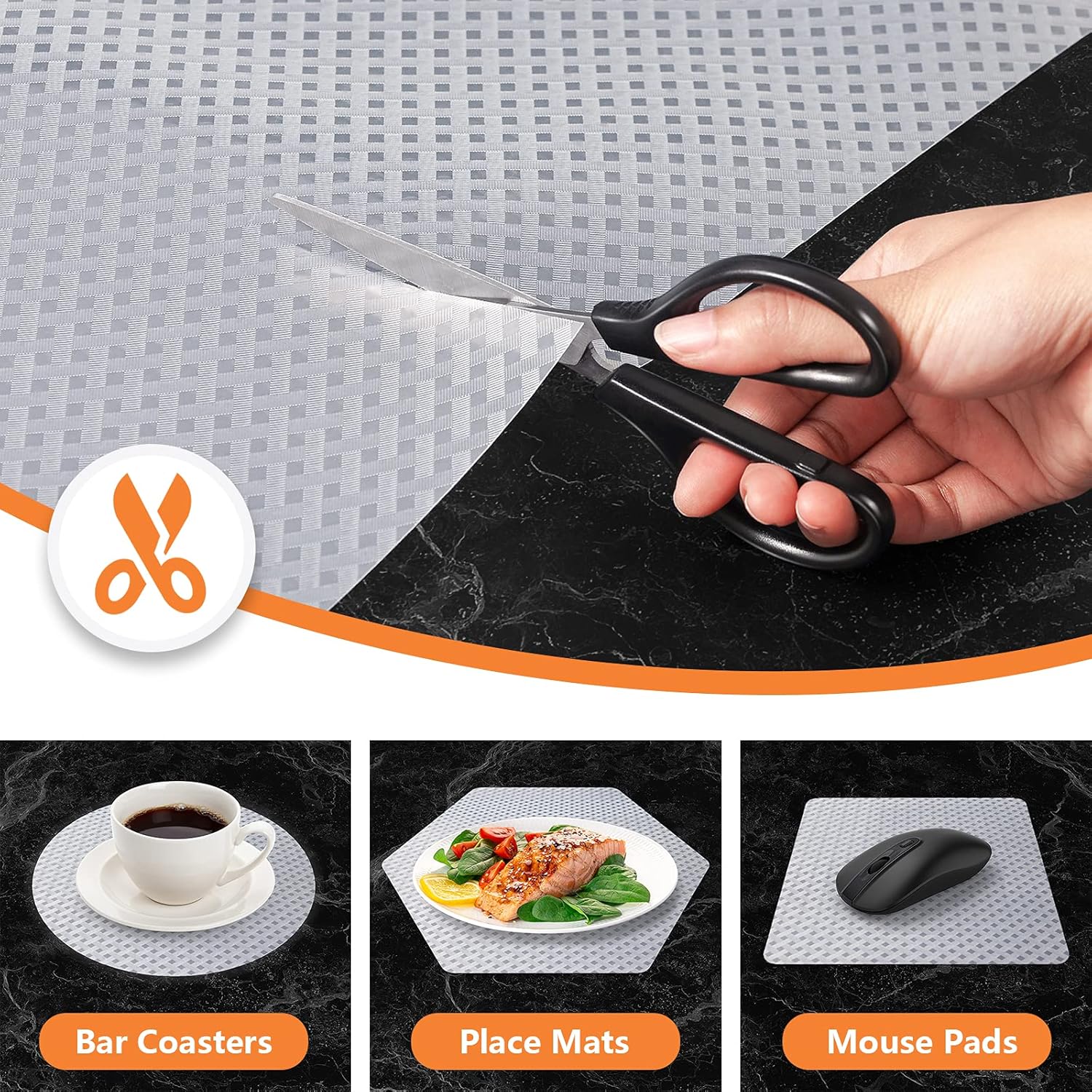 EVA Drawer Liner - Waterproof - Non-slip - Thickened - Drawer Mat - Insulation Mat - Clear - 50*150cm - Cuttable - Suitable for wardrobe, cabinet and shoe rack mats