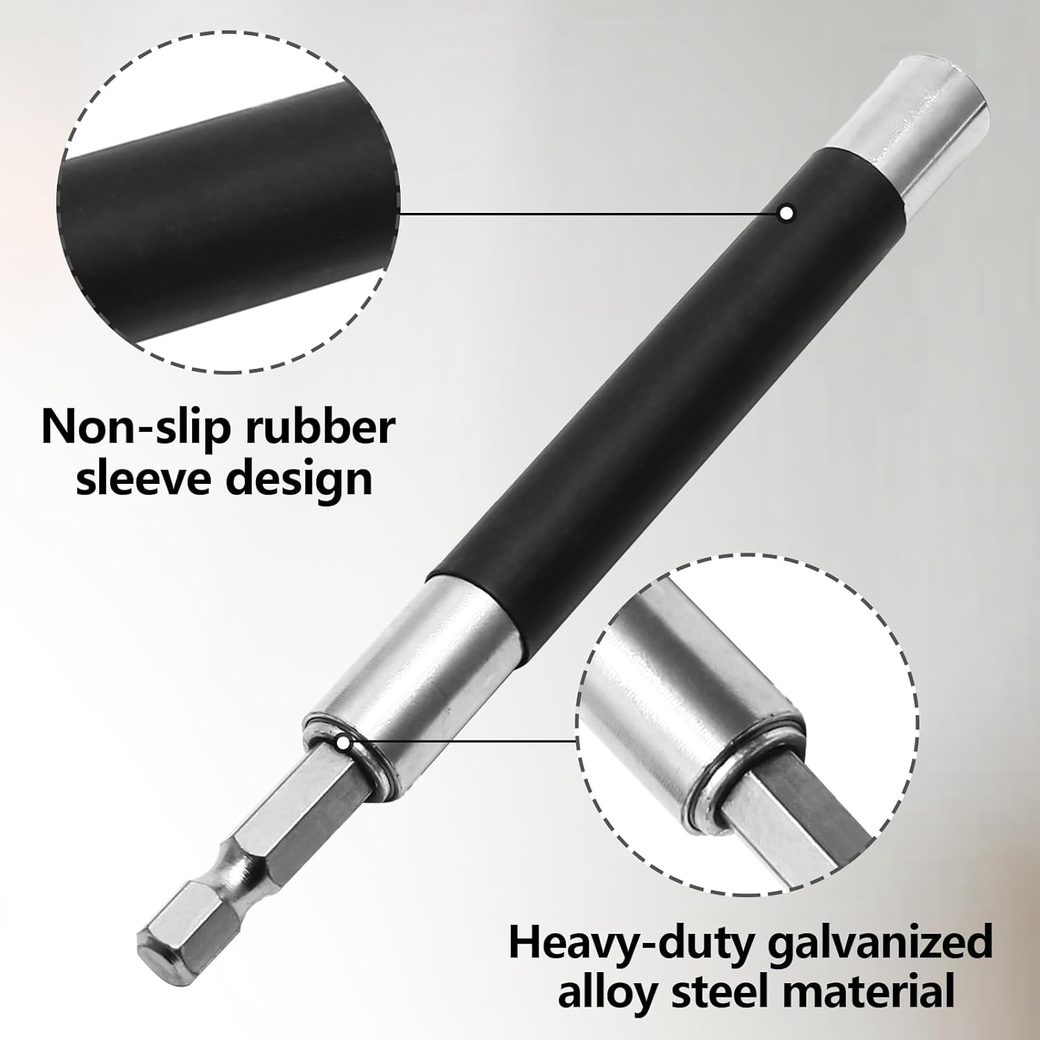 Biaungdo Magnetic Drill Bit Holder, 3 Pack Scalable Screw Drive Guide Self Retracting Sleeve, Mixed Length Extension Bar Adapter Prevent Screws Shaking 80 mm/120 mm/140 mm
