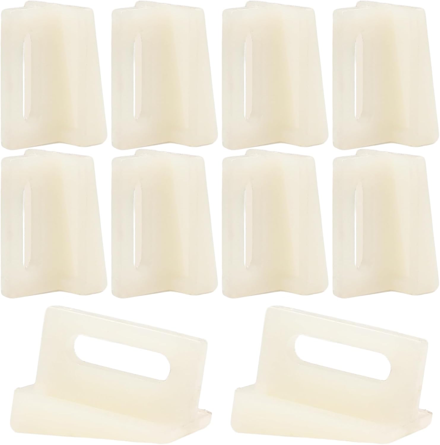 Biaungdo 10 Pack Pocket Door Bottom Guide, White Pocket Door Guide Kits Replacement