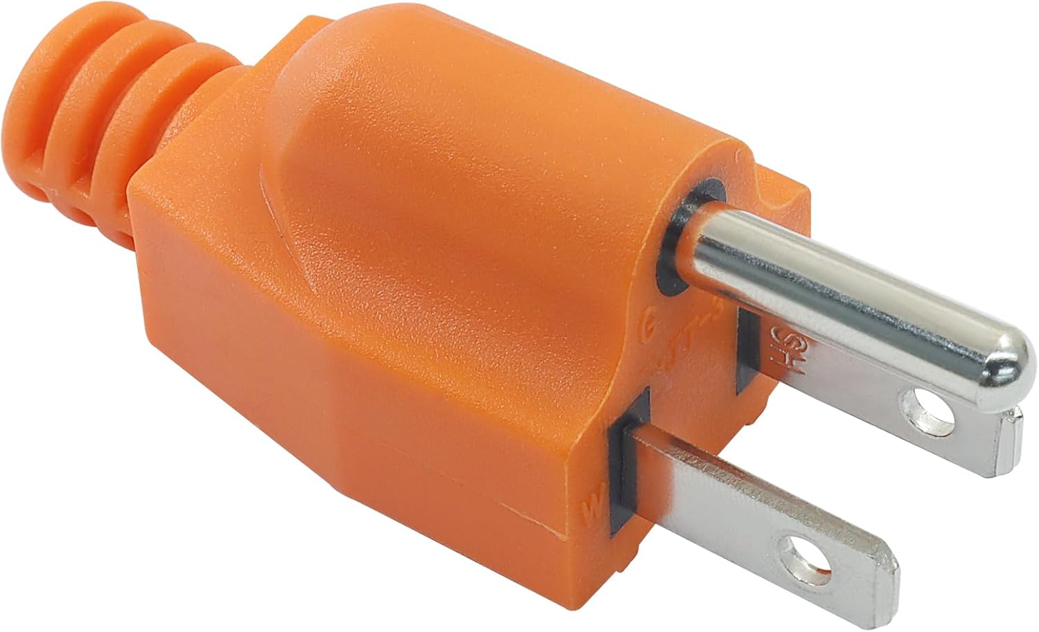 Biaungdo 1 Pack Neutral Ground Bonding Plug for Portable Inverter Generator, Surge Protector Ground Plug with Floating Neutral on RV Generator for Open Ground Error Orange