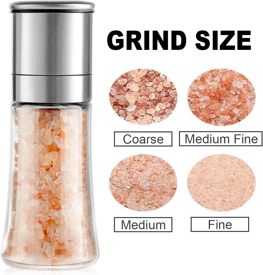 Salt Grinder Pepper Mill, and Set Single Grinder