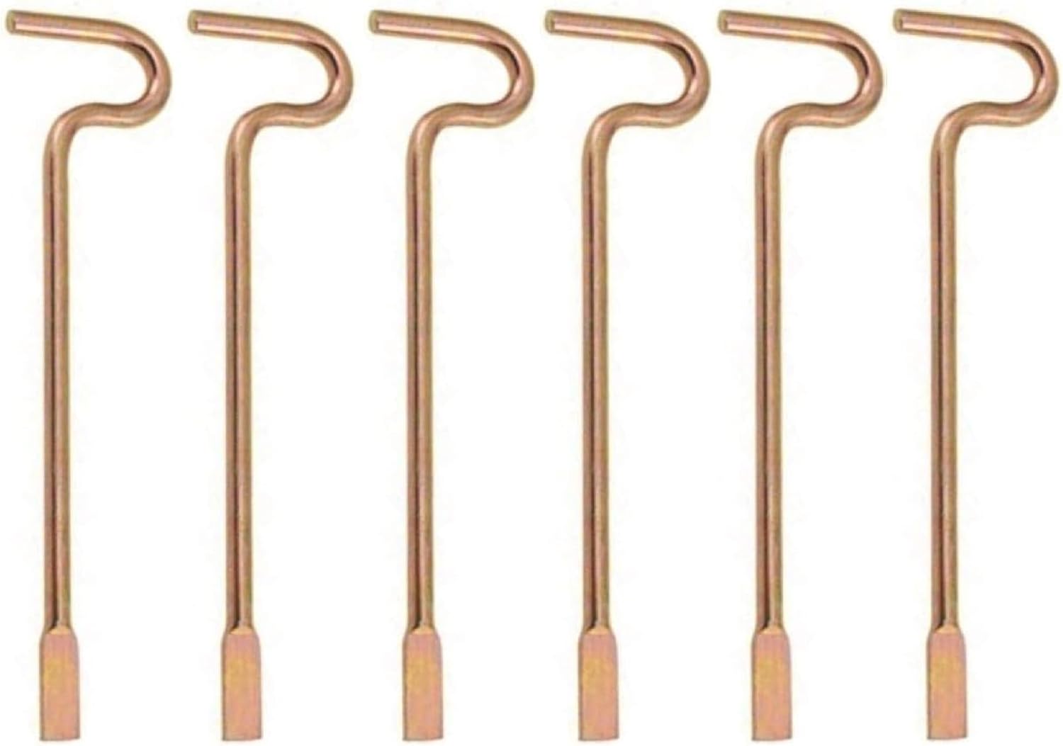 Bedroom/Bathroom Door Steel Emergency Release Tool Compatible with Kwikset Interior Levers and Knobs 6 , Gold Color