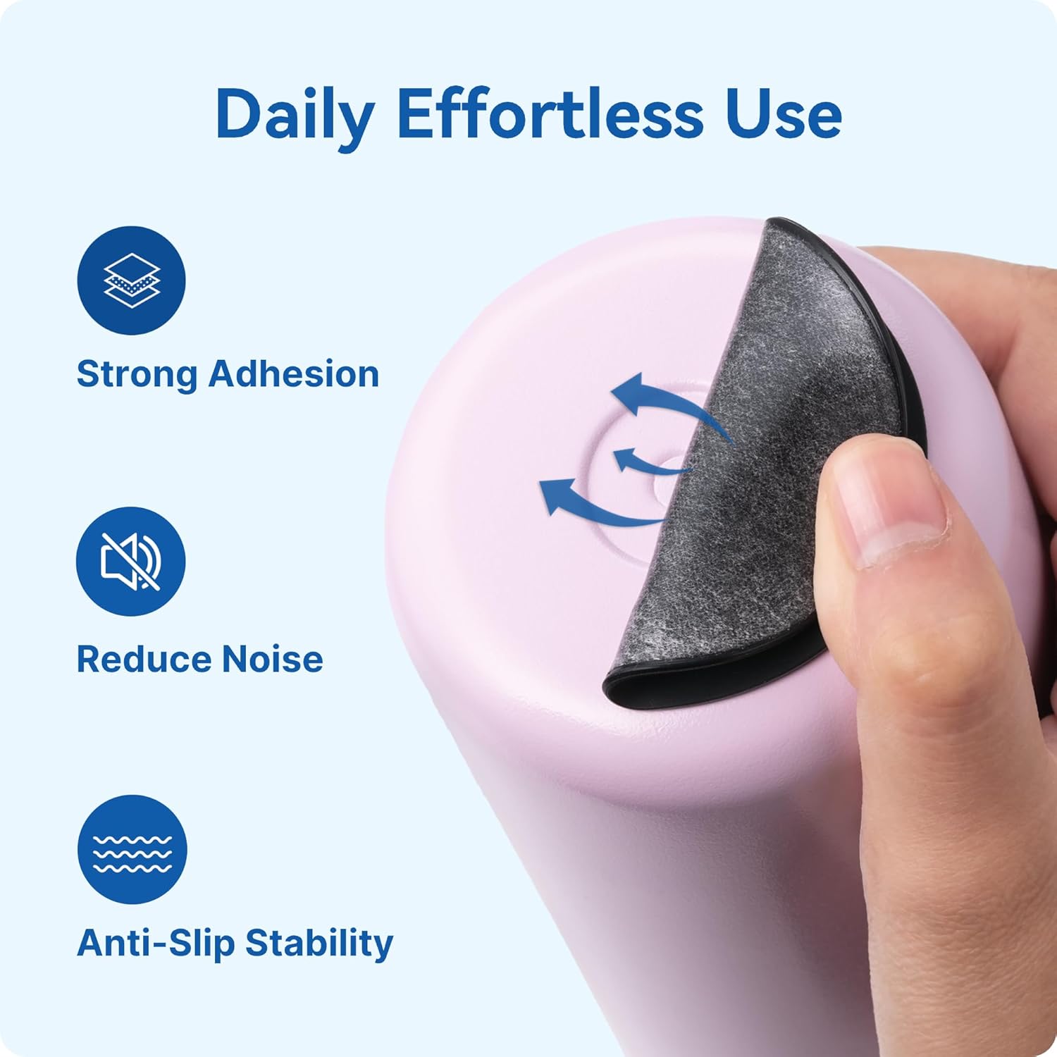 4 Pack Silicone Bottom Protector Mat for Lululemon Sport Water Bottle 18 24 OZ, Anti Slip Rubber Bottom with Adhesive, Noise Reducing