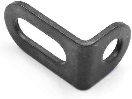 Biaungdo 18x18x30mm/0.7"x0.7"x1.2" Adjustable Right Angle Brackets L-shape Corner Brace Support Black- 15 Pcs