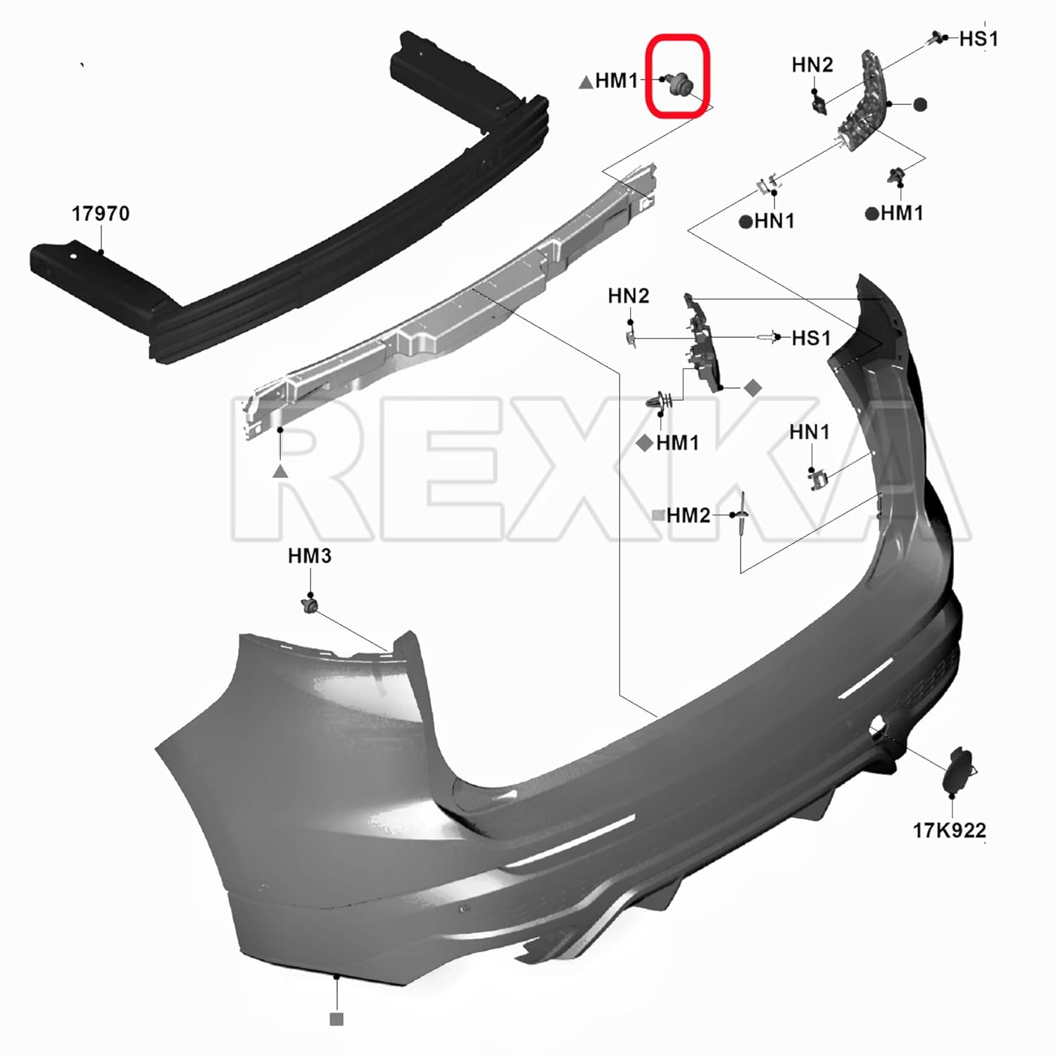 Rexka 10pcs Door Trim Panel Retainer Clip for Ford W713297-S300 C-Max Edge Escape Explorer F-150 Mustang Focus Flex Fusion Taurus Lincoln MKC MKX MKZ