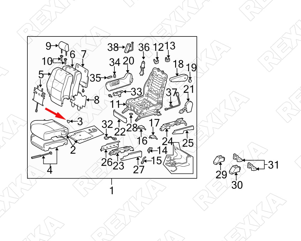 Rexka 10pcs Hood Insulation Retainer Clip Compatible with Toyota Lexus 90467-09050 90467-A0003