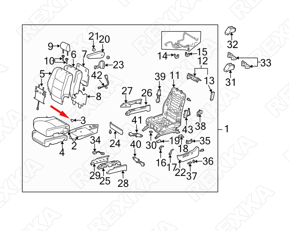 Rexka 10pcs Hood Insulation Retainer Clip Compatible with Toyota Lexus 90467-09050 90467-A0003