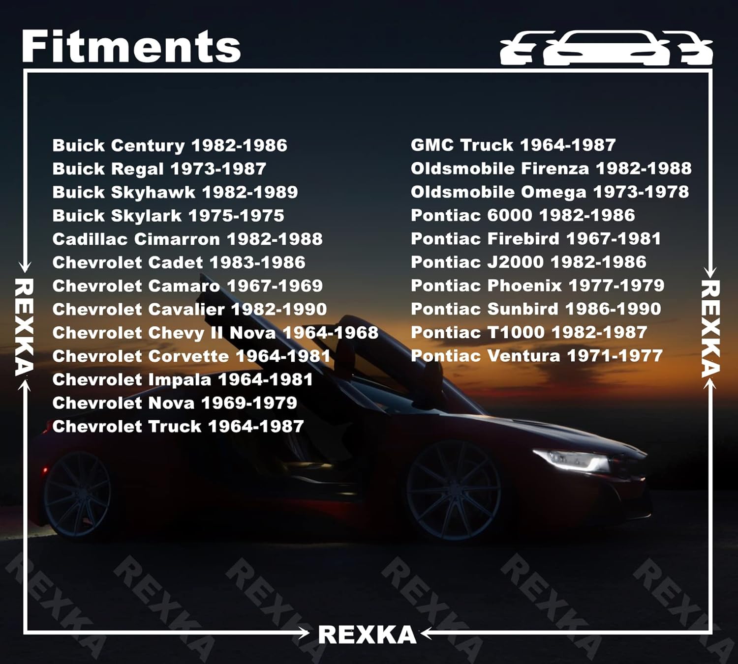 Rexka 15pcs Door Lock Rod Clip for Chevrolet Camaro Corvette Impala Chevy Truck GMC Truck Pontiac Buick GM 4234830 12337868