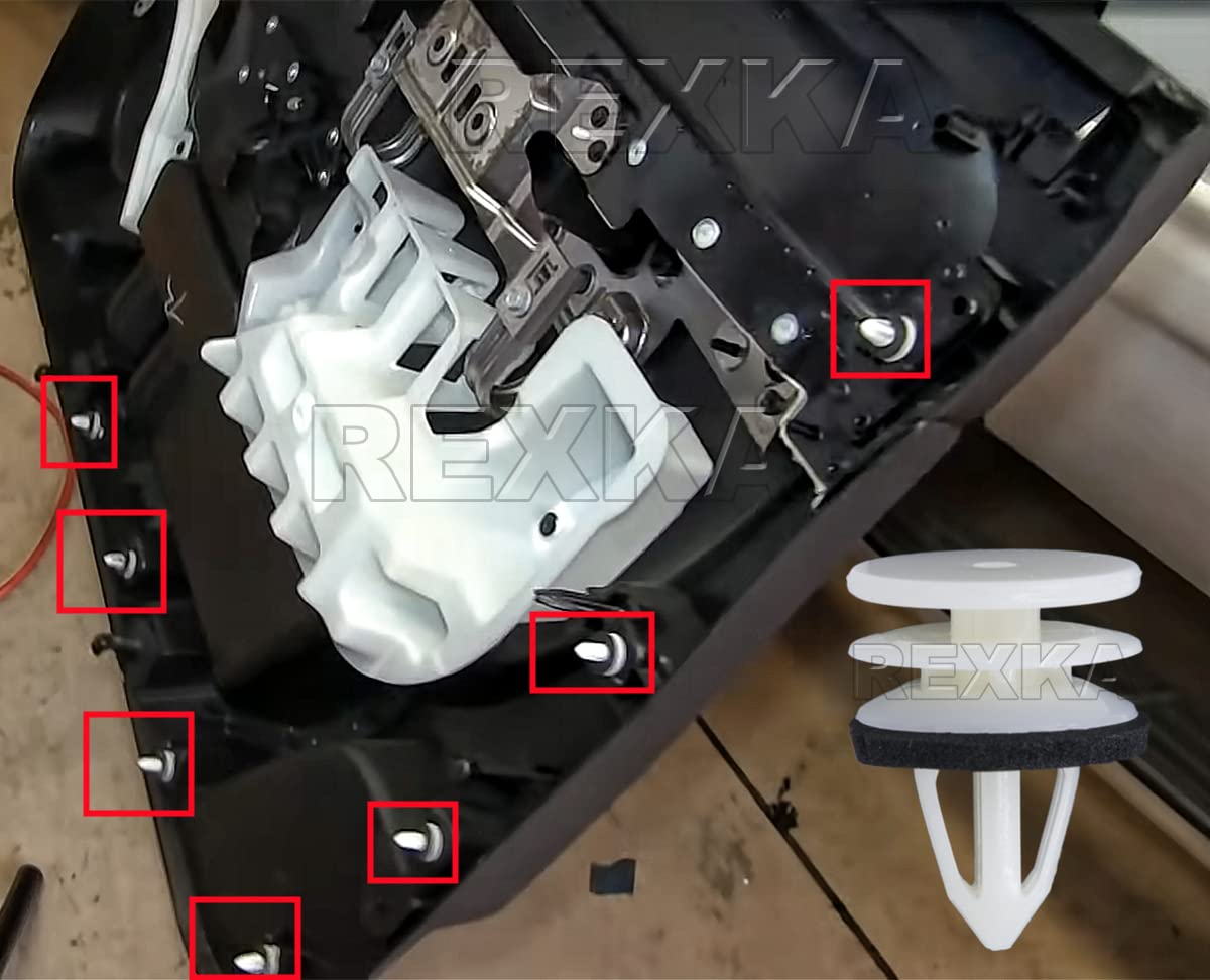 Rexka 20pcs Door Trim Panel Retainer Clip 11519031 Compatible with GM Chevrolet Hummer H2 Equinox Camaro GMC Terrain Cadillac ATS CTS SRX Ford Edge Lincoln MKX