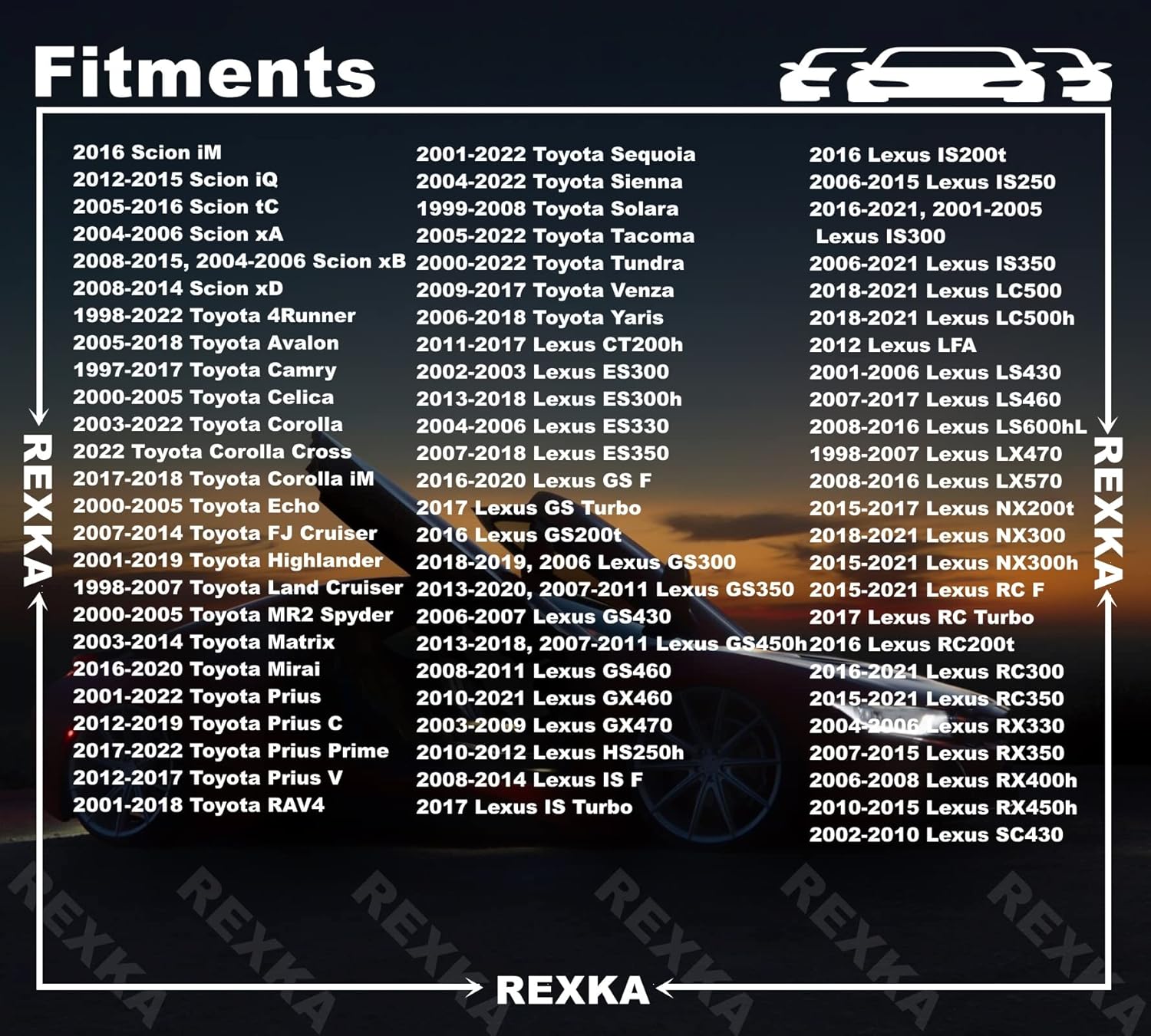 Rexka 10pcs Switch Bezel Clip Compatible with Toyota Lexus 90467-10203 4Runner Camry Corolla Highlander Land Cruiser RAV4 Sienna Tundra CT200h GS350 GS450h IS250 LS460 etc
